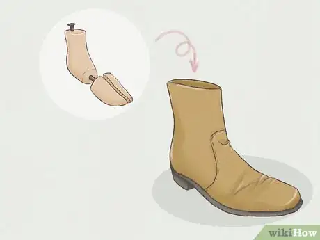 Image titled Prevent Leather Boots from Creasing Step 1