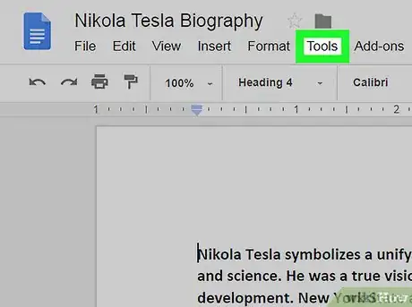 Image titled Check Grammar in Google Docs Step 2
