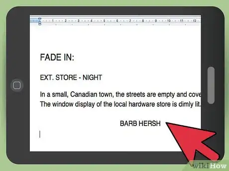 Image titled Write a Properly Formatted Screenplay Step 4