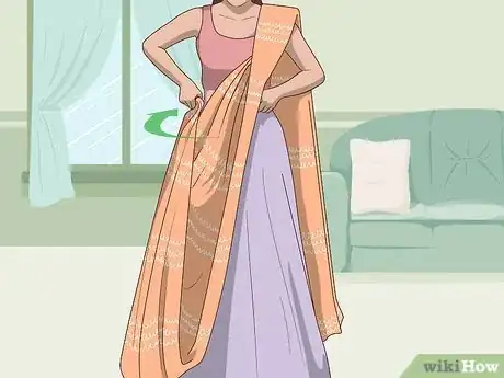 Image titled Wear a Saree in Lehenga Style Step 12