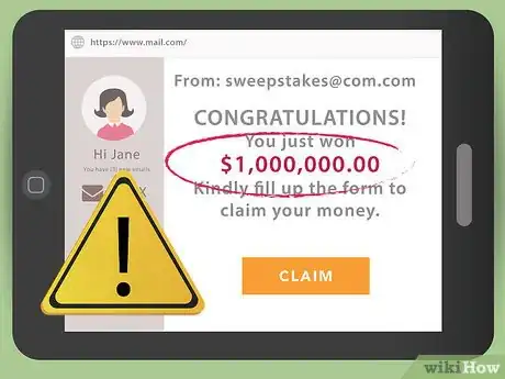 Image titled Avoid Sweepstakes Fraud Step 1