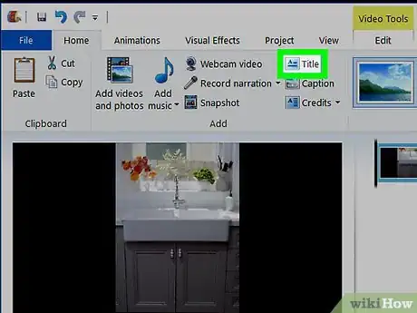 Image titled Add Text to a Movie in Windows Movie Maker Step 4