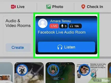 Image titled Facebook Live Audio Rooms Podcasts and Soundbites Step 7