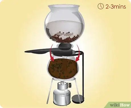 Image titled Wait another few minutes while the coffee is sucked back into the pot, leaving the grounds behind in the funnel Step 21