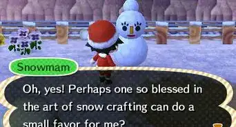 Build a Snowman in Animal Crossing: New Leaf