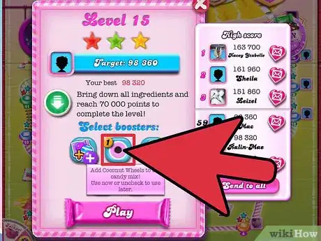 Image titled Use the Coconut Wheel in Candy Crush Step 2