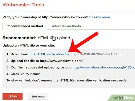 Image titled Upload an HTML File to Your Server in Order to Verify Ownership to Google Step 3