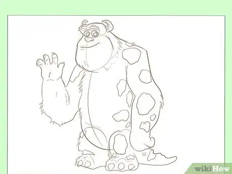 Image titled Draw Sully from Monster's Inc Step 8