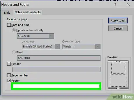 Image titled Edit the Footer in PowerPoint on PC or Mac Step 17