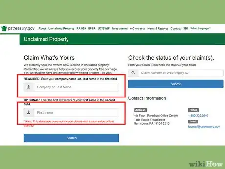 Image titled Recover Unclaimed Money From the Government Step 5