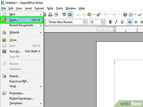 Image titled Count Words in OpenOffice Step 1