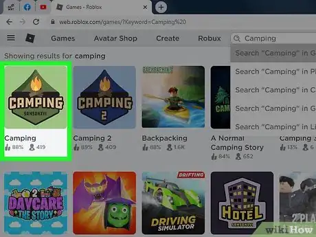 Image titled Play Camping on Roblox Step 1