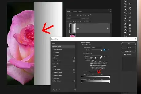 Image titled Blend If slider eliminating black photoshop cc.png