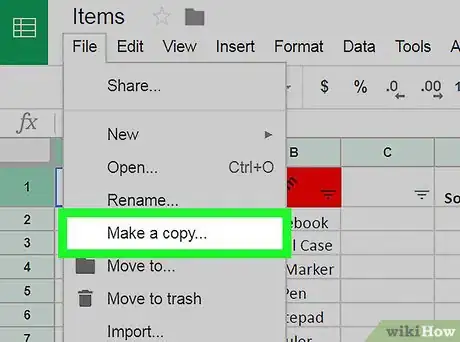 Image titled Save on Google Sheets on PC or Mac Step 4