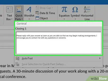 Image titled Save Quick Parts in Outlook Step 15