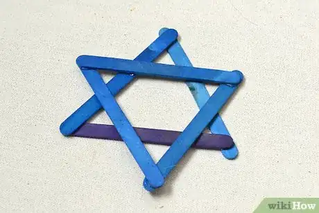 Image titled Make a Star of David from Popsicle Sticks Step 9