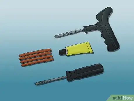 Image titled Repair a Nail in Your Tire Step 1