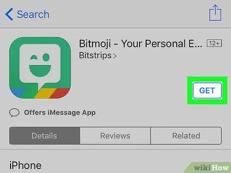 Image titled Get Bitmoji on iPhone or iPad Step 5