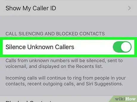 Image titled Silence Unknown Callers on iPhone Step 3