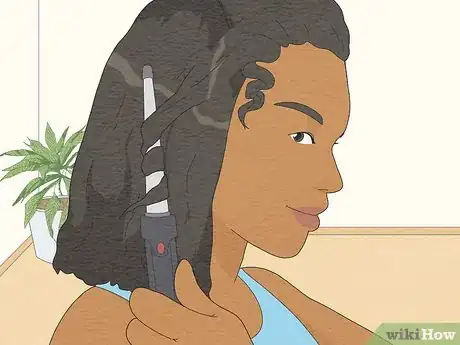 Image titled Curl Black Hair with a Curling Iron Step 21