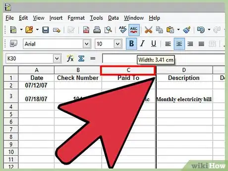 Image titled Create a Check Register with OpenOffice.org Calc Step 10