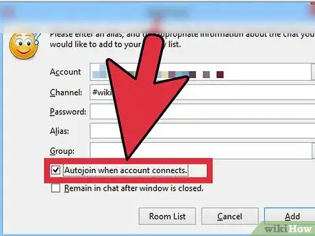 Image titled Automatically Join an IRC Channel in Pidgin Step 6