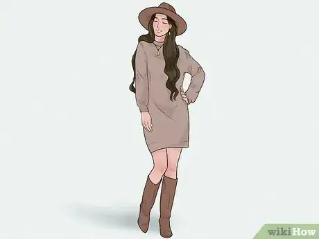 Image titled Style a Long Sweater Dress Step 7