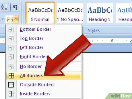 Image titled Make Lined Paper in Word 2007 Step 2