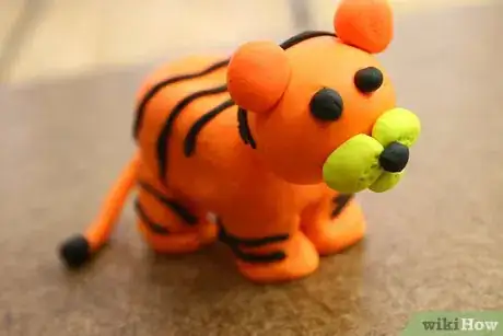 Image titled Make a Standing Tiger Out of Clay Step 15