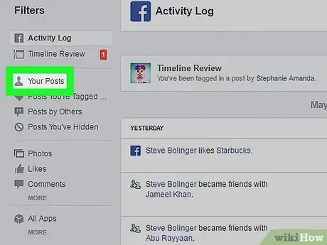 Image titled Delete All Old Facebook Posts on a PC or Mac Step 4