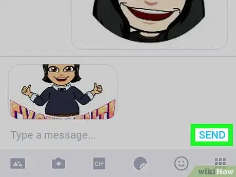 Image titled Send Bitmoji in Text on Android Step 8