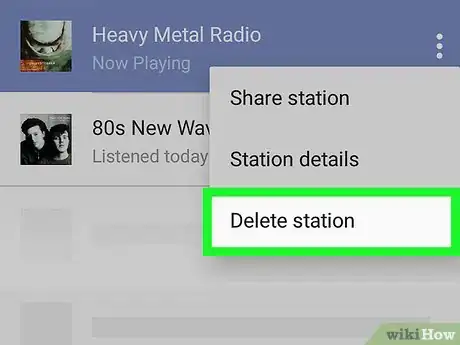 Image titled Delete a Station on Pandora on Android Step 6