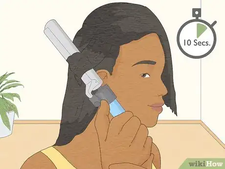 Image titled Curl Black Hair with a Curling Iron Step 11