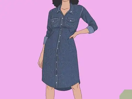 Image titled Style a Denim Dress for Fall Step 9