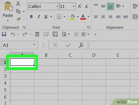 Image titled Type in Excel on PC or Mac Step 3