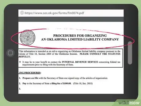 Image titled Form an LLC in Oklahoma Step 5
