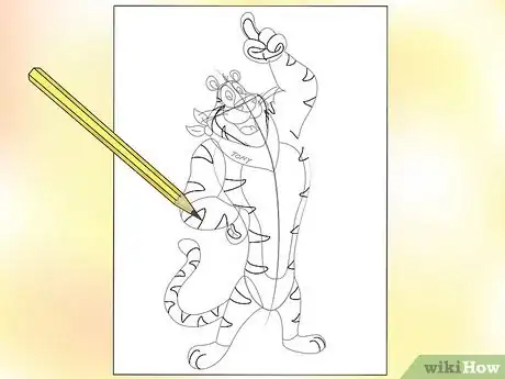 Image titled Draw and Color Tony the Tiger Step 8