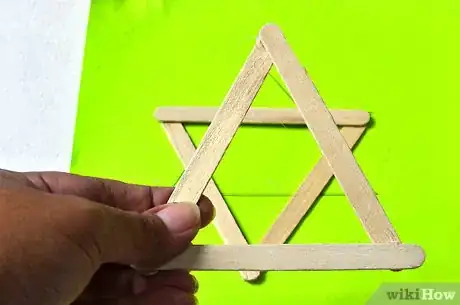 Image titled Make a Star of David from Popsicle Sticks Step 7