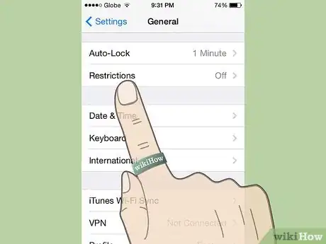 Image titled Block Safari on iPhone or iPod Touch Step 2
