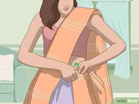 Image titled Wear a Saree in Lehenga Style Step 14