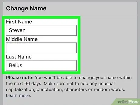 Image titled Change Your Name on Facebook Step 7