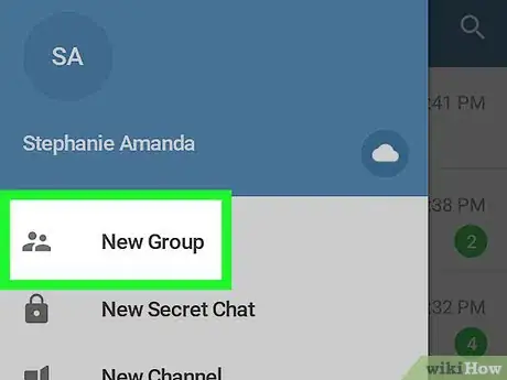 Image titled Start a Telegram Group on Android Step 3