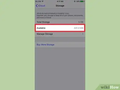 Image titled Check Available iCloud Storage on an iPhone Step 4