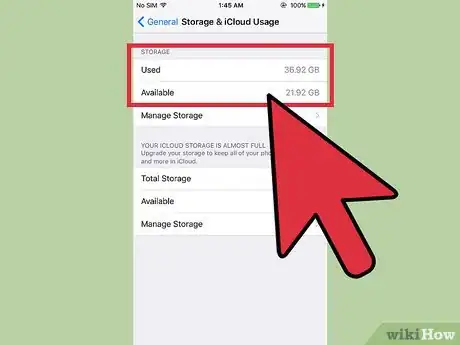 Image titled Check Available Storage on an iPhone Step 4