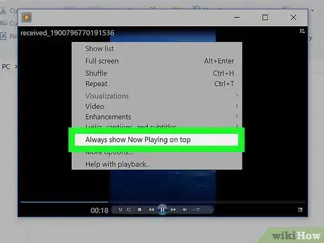 Image titled Set Your Video Player to Always Be on Top Step 3
