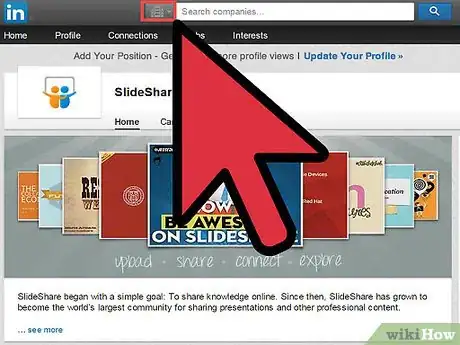Image titled Share a Slideshow on LinkedIn with SlideShare Step 2