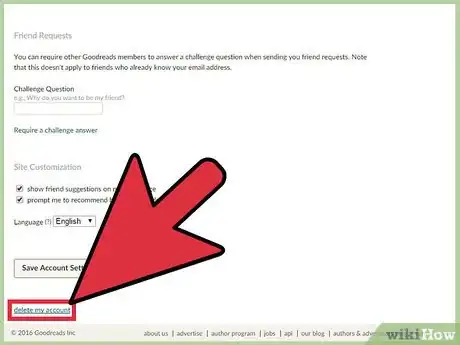 Image titled Close a Goodreads Account Step 4