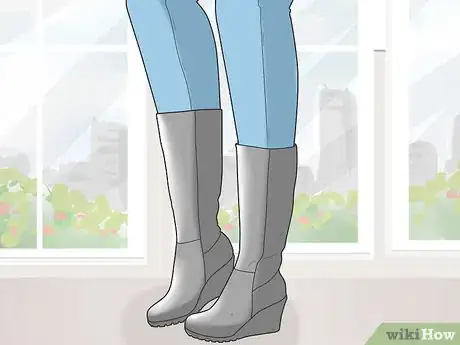 Image titled Wear Wedge Boots Step 1