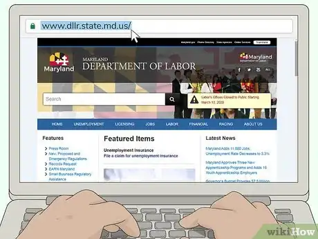 Image titled File for Unemployment in Maryland Step 3