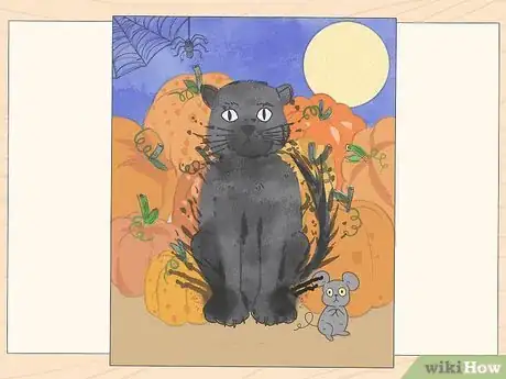 Image titled Paint a Scared Halloween Cat Step 8